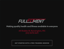 Tablet Screenshot of fullfitment.com.au